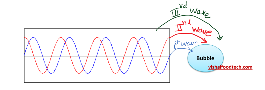 Ultrasound processing of food- mechanism